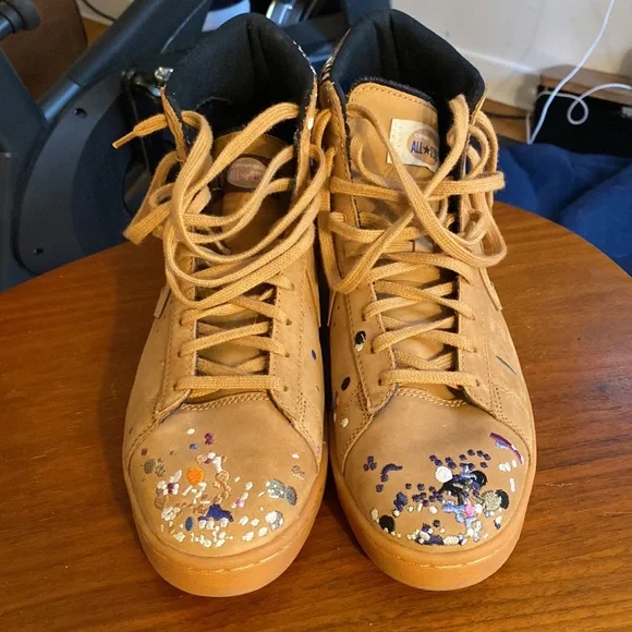 Converse Pro Leather Bandulu embroidered shoe, tan, men’s size 9.5 - Picture 3 of 6